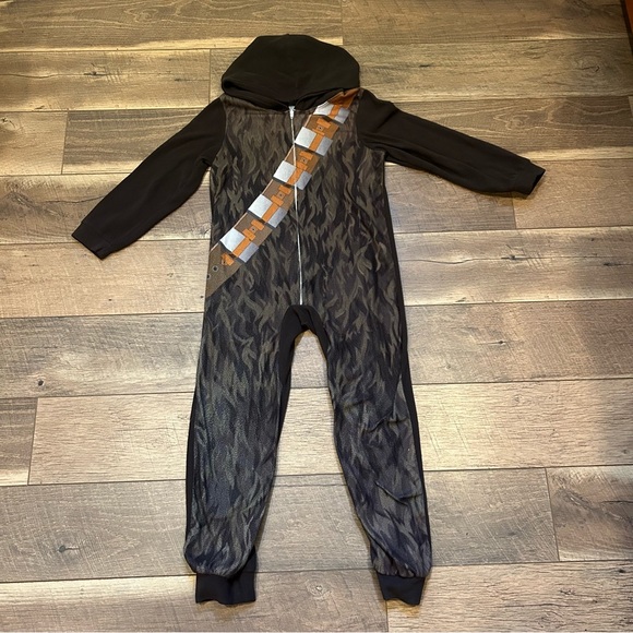 Boys Size 8 Pajama Bundle Spider Man Fleece Set and Start wars Chewbacca Onsie - Picture 2 of 12